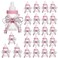 Bodosac 24Piece Baby Feeding Bottle Set with Pink Candy Box for Shower Decoration