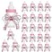 Bodosac 24Piece Baby Feeding Bottle Set with Pink Candy Box for Shower Decoration