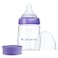Lansinoh AntiColic Baby Bottles BPAFree Plastic 5 Ounces 1 Count Slow Flow Nipples Size S Breastfeeding Bottle with NaturalWave Design