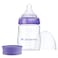 Lansinoh AntiColic Baby Bottles BPAFree Plastic 5 Ounces 1 Count Slow Flow Nipples Size S Breastfeeding Bottle with NaturalWave Design