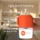 PopYum Orange Formula Making Baby Bottle Starter Set 4Pack 2X 5oz Bottles with 1 Slow Flow Nipples 2X 9oz Bottles with 2 Medium Flow Nipples BPA Free MedicalGrade Silicone Natural Latch