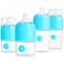 PopYum Blue Formula Making Baby Bottle Starter Set 4Pack 2X 5oz Bottles with 1 Slow Flow Nipples 2X 9oz Bottles with 2 Medium Flow Nipples Mixing Dispenser