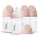 Gulicola PP NOT Glass Baby Breastfeeding Bottles Newborn Set 4 Pack Extra Slow Flow Nipples 0 Months 5 oz Pink