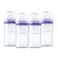 Lansinoh Glass Baby Bottles AntiColic 8 Ounces 4 Count Bottles for Feeding Baby Essentials Includes 4 Medium Flow Nipples Size M