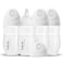 Gulicola PP NOT Glass Baby Breastfeeding Bottles Medium Flow Nipples M 3 Months Wide Neck White 8 oz 4 Pack