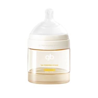 gb Feeding Series 1st Stage Baby Bottle 54oz 160ml PPSU BPAFree AntiColic Soft Silicone Ergonomic Handle Easy to Clean Ideal for Newborn Essentials Breastfeeding 03 Months