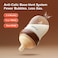 Thyseed AntiColic Glass Baby Bottle for Breastfed Infants Natural Feeding BreastLike Newborn Medium Flow Nipple 2m 5 oz 1 Pack
