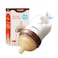 Thyseed AntiColic Glass Baby Bottle for Breastfed Infants Natural Feeding BreastLike Newborn Medium Flow Nipple 2m 5 oz 1 Pack