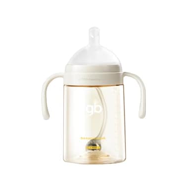 gb Feeding Series 3rd Stage Baby Bottle 10oz 300ml PPSU BPAFree AntiColic Soft Silicone Ergonomic Handle Easy to Clean Ideal for Newborn Essentials Breastfeeding 6 Months