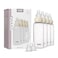 BIBS Baby Bottle 270 ml Silicone Nipple 4 Pack AntiColic BPAFree Round Nipple Lightweight Easy to Clean Suitable for Newborns 0 Years 4Pack 2 Extra Nipples Ivory