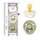 BiBS Liberty Pacifier 2Pack BPA Free Pacfiers with Natural Latex Round Nipple Made in Scandinavia Size 1 06 Months Eloise Sage