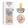 BIBS Pacifiers Boheme Collection BPAFree Round Nipple Nautral Rubber Latex Made in Denmark Set of 2 CloudBlush Color Premium Soothers Size 618 Months