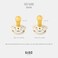 BIBS Pacifiers Boheme Collection BPAFree Baby Pacifier Made in Denmark Set of 2 SageCloud Color Premium Soothers Size 06 Months
