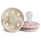 FRIGG Moon SilkySoft Silicone Baby Pacifier Made in Denmark BPAFree BlushCream 06 Months