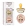BIBS Pacifiers Colour Collection Natural Rubber Baby Pacifier Set of 2 BPAFree Soothers Made in Denmark 6 Months Pack of 2 VanillaBlush