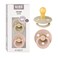 BIBS Pacifiers Colour Collection Natural Rubber Baby Pacifier Set of 2 BPAFree Soothers Made in Denmark 6 Months Pack of 2 VanillaBlush