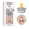 BIBS Pacifiers Colour Collection Natural Rubber Baby Pacifier Set of 2 BPAFree Soothers Made in Denmark 6 Months Pack of 2 CloudBlush