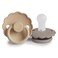 FRIGG Daisy SilkySoft Silicone Baby Pacifier Made in Denmark BPAFree CroissantPortobello 06 Months