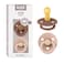 BIBS Pacifiers Colour Collection Natural Rubber Baby Pacifier Set of 2 BPAFree Soothers Made in Denmark 6 Months Pack of 2 WoodchuckBlush