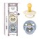 BIBS Liberty Soother 2Pack BPA Free Dummy Pacifier Round Nipple Natural Rubber Latex Made in Denmark Size 2 618 Months Eloise Dusty Blue