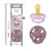 BiBS Liberty Pacifier 2Pack BPA Free Pacfiers with Natural Latex Round Nipple Made in Scandinavia Size 2 618 Months Chamomile Lawn Violet Sky