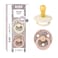 BiBS Liberty Pacifier 2Pack BPA Free Pacfiers with Natural Latex Round Nipple Made in Scandinavia Size 2 618 Months Eloise Blush