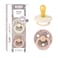 BiBS Liberty Pacifier 2Pack BPA Free Pacfiers with Natural Latex Round Nipple Made in Scandinavia Size 2 618 Months Eloise Blush