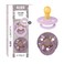 BIBS Liberty Soother 2Pack BPA Free Dummy Pacifier Round Nipple Natural Rubber Latex Made in Denmark Size 1 06 Months Chamomile Lawn Violet Sky