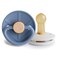 FRIGG Little Viking Natural Rubber Baby Pacifier 2Pack Made in Denmark BPAFree Ocean ViewCream 618 Months