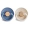 FRIGG Little Viking Natural Rubber Baby Pacifier 2Pack Made in Denmark BPAFree Ocean ViewCream 618 Months
