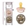 BiBS Liberty Pacifier 2Pack BPA Free Pacfiers with Natural Latex Round Nipple Made in Scandinavia Size 2 618 Months Capel Blush