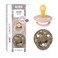 BiBS Liberty Pacifier 2Pack BPA Free Pacfiers with Natural Latex Round Nipple Made in Scandinavia Size 2 618 Months Capel Blush