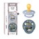 BiBS Liberty Pacifier 2Pack BPA Free Pacfiers with Natural Latex Round Nipple Made in Scandinavia Size 1 06 Months Capel Dusty Blue