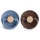 FRIGG Little Viking Natural Rubber Baby Pacifier 2Pack Made in Denmark BPAFree Ocean ViewCocoa 06 Months