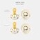 BIBS Boheme Pacifier 4Pack BPA Free Dummy Pacifier Round Nipple Natural Rubber Latex Made in Denmark Size 2 618 Months Ivory