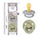 BiBS Liberty Pacifier 2Pack BPA Free Pacfiers with Natural Latex Round Nipple Made in Scandinavia Size 2 618 Months Capel Sage
