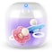Qualirey Portable Pacifier Disinfection Mini UV Light Disinfection 9999 Disinfection in 3 Mins USB Rechargeable Mini UVC Disinfection Box for Baby Pacifier Bottle Nipples Teethers White