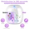 Qualirey Portable Pacifier Disinfection Mini UV Light Disinfection 9999 Disinfection in 3 Mins USB Rechargeable Mini UVC Disinfection Box for Baby Pacifier Bottle Nipples Teethers White