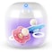 Qualirey Portable Pacifier Disinfection Mini UV Light Disinfection 9999 Disinfection in 3 Mins USB Rechargeable Mini UVC Disinfection Box for Baby Pacifier Bottle Nipples Teethers White