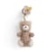 Itzy Ritzy Pacifier Lovey Set Natural Rubber Paci with Stuffed Animal Lovey Detachable Plush Bear Pacifier Holder Coordinating Natural Rubber Soother Ideal for Ages 06 Months Bear