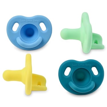 Sweet Cotton Baby Pacifier Soft Silicone 036 Months BPA Free Natural Latch Lightweight Dishwasher Safe for Newborns Infants Toddlers