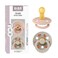 BIBS Studio Soother 2Pack BPA Free Dummy Pacifier Round Nipple Natural Rubber Latex Made in Denmark Size 1 06 Months BlushSand