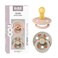 BIBS Studio Soother 2Pack BPA Free Dummy Pacifier Round Nipple Natural Rubber Latex Made in Denmark Size 1 06 Months BlushSand