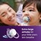 Philips Avent Ultra Air Nighttime Pacifiers Orthodontic Design for Babies 06 Months Glow in the Dark Soft Silicone Symmetrical Nipple BPAFree 2 Sterilizing Cases 4 Pack SCF37635