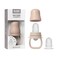 BIBS Baby Feeder with 2 Silicone Nipples Compatible with Freezer Tray EasyGrip BPAFree Ideal for Teething SelfFeeding 4 Months Blush