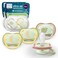 Philips Avent Ultra Air Nighttime Pacifiers Orthodontic Design for Babies 18 Months Glow in the Dark ExtraFirm Silicone Symmetrical Nipple BPAFree 2 Sterilizing Cases 4 Pack SCF37638