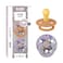 BiBS Liberty Pacifier 2Pack BPA Free Pacfiers with Natural Latex Round Nipple Made in Scandinavia Size 1 06 Months June Blossom Pumpkin Mix