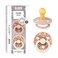 BiBS Liberty Pacifier 2Pack BPA Free Pacfiers with Natural Latex Round Nipple Made in Scandinavia Size 1 06 Months June Blossom Blush Mix
