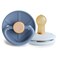 FRIGG Little Viking Natural Rubber Baby Pacifier 2Pack Made in Denmark BPAFree Ocean ViewPowder Blue 06 Months