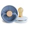 FRIGG Little Viking Natural Rubber Baby Pacifier 2Pack Made in Denmark BPAFree Ocean ViewPowder Blue 06 Months